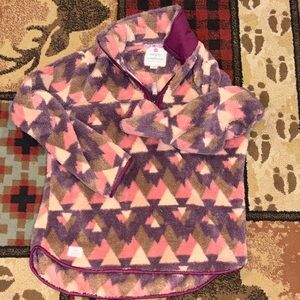 Womens Simply Southern fleece pull over